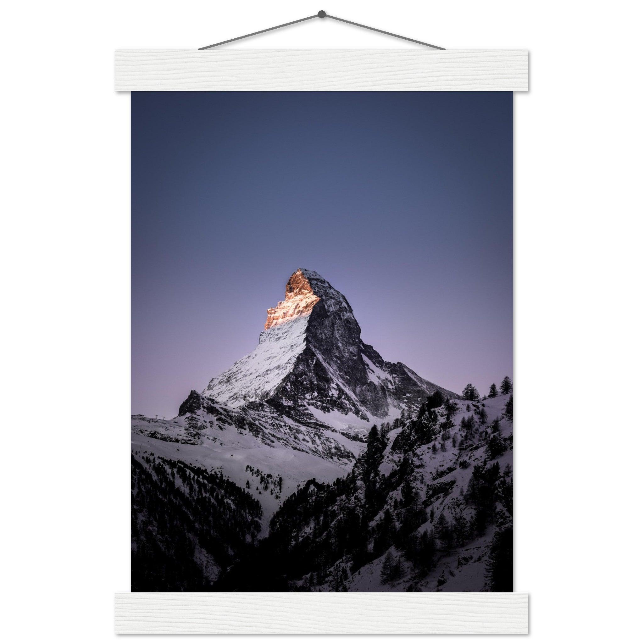 Matterhorn-Foto-Poster - Printree.ch Alpen, Berge, Berglandschaft, Foto, Fotografie, Gipfel, Matterhorn, Natur, Panorama, Schnee, Schweiz, unsplash, Winterlandschaft