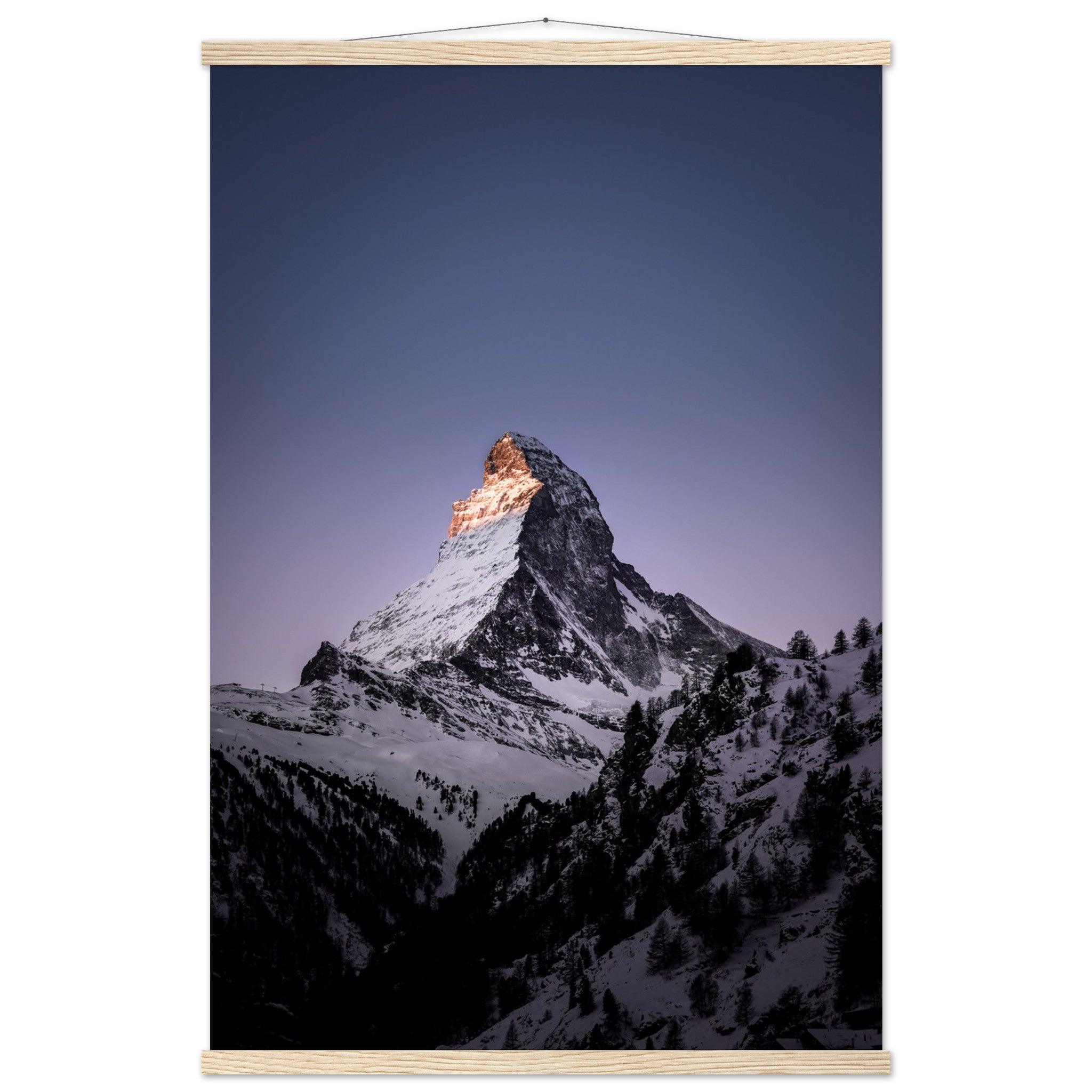 Matterhorn-Foto-Poster - Printree.ch Alpen, Berge, Berglandschaft, Foto, Fotografie, Gipfel, Matterhorn, Natur, Panorama, Schnee, Schweiz, unsplash, Winterlandschaft