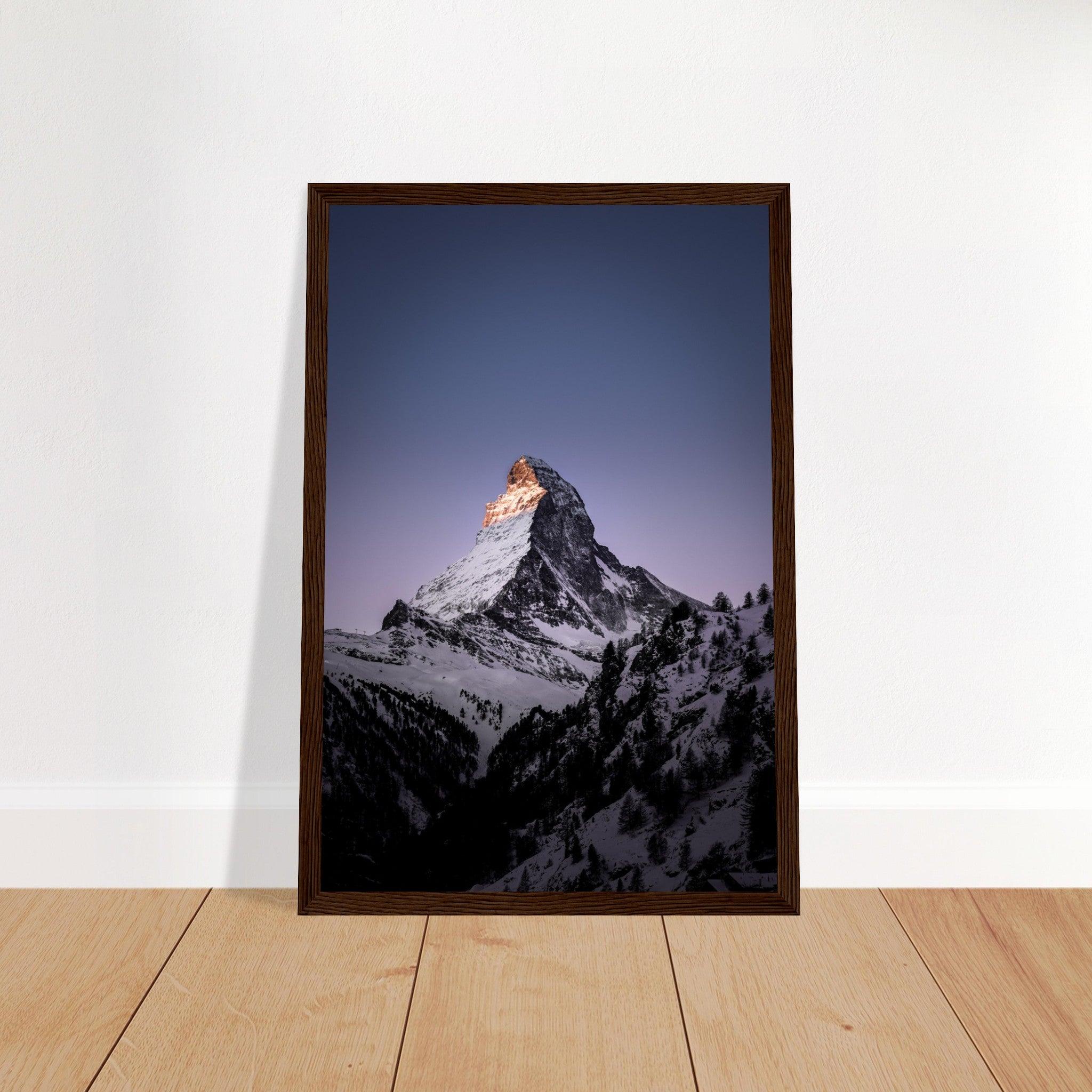 Matterhorn - Printree.ch Alpen, Berge, Berglandschaft, Foto, Fotografie, Gipfel, Matterhorn, Natur, Panorama, Schnee, Schweiz, unsplash, Winterlandschaft