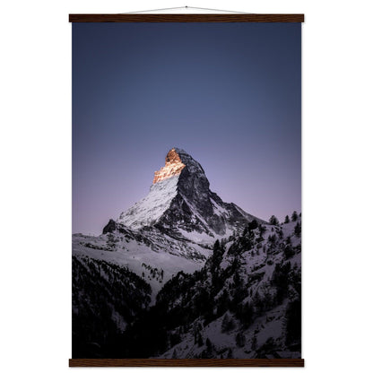 Matterhorn - Printree.ch Alpen, Berge, Berglandschaft, Foto, Fotografie, Gipfel, Matterhorn, Natur, Panorama, Schnee, Schweiz, unsplash, Winterlandschaft