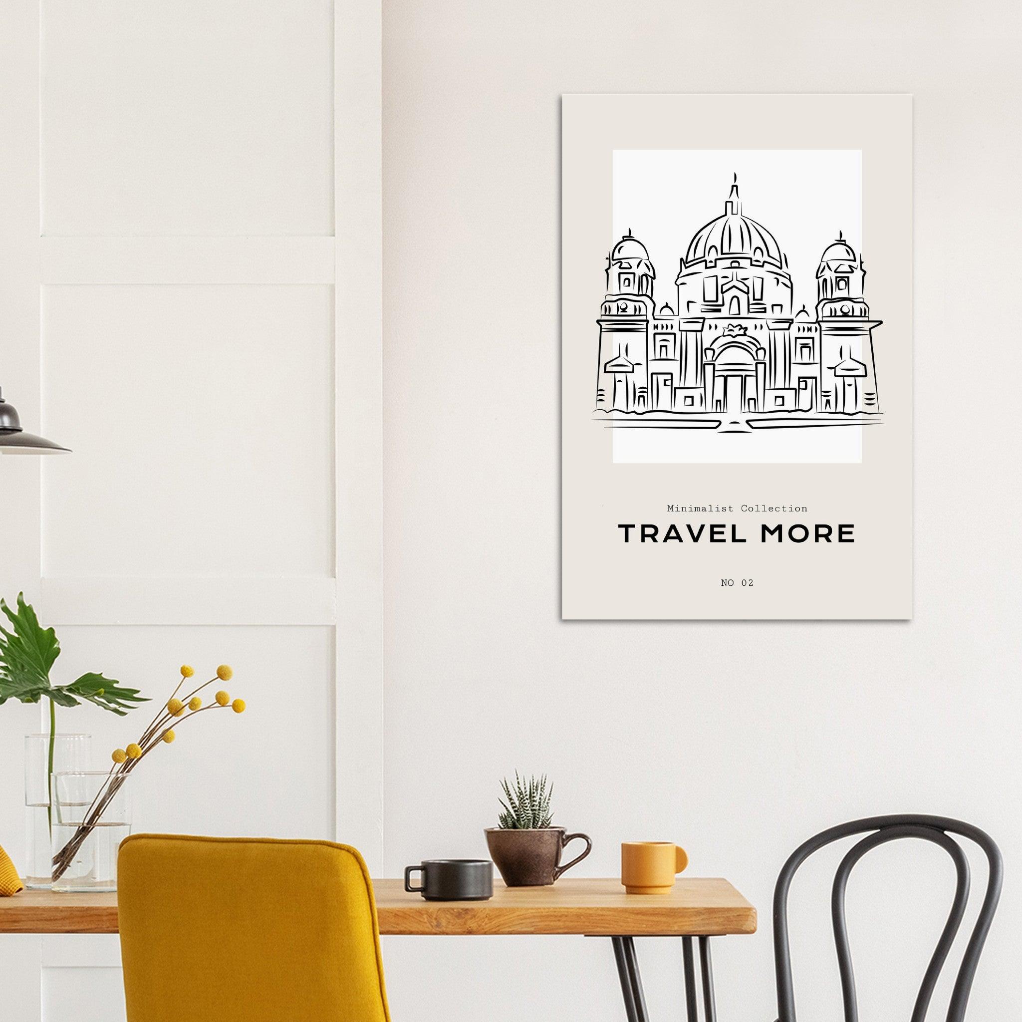 Minimalistische Reisekollektion NO 02 - Elegantes Poster für Zuhause oder Büro