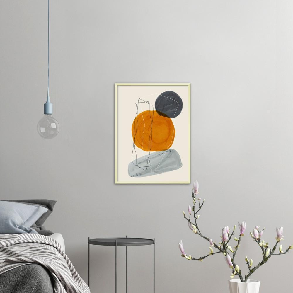 Minimalistisches Kunstwerk "Zeitgenössische Ästhetik" - Printree.ch 60er Jahre, abstrakt, Dekoration, Design, Druck, einfach, Fleck, Form, geometrisch, Grafik, Hintergrund, Illustration, Jahrgang, kreativ, Kunst, Kunstwerk, Leinwand, Linie, minimal, minimalistisch, modern, Muster, Poster, Rahmen, Stil, Textur, Vektor, Vorlage, zeitgenössisch