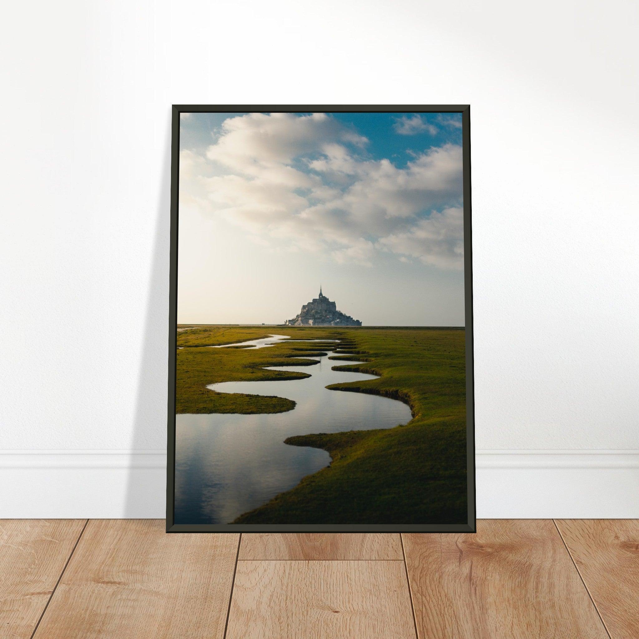 Mont Saint-Michel Poster - Printree.ch Architektur, Foto, Fotografie, Frankreich, historisch, Insel, Kloster, Küste, Mittelalter, Mont Saint-Michel, Normandie, Reisen, Sehenswürdigkeit, UNESCO-Weltkulturerbe, unsplash