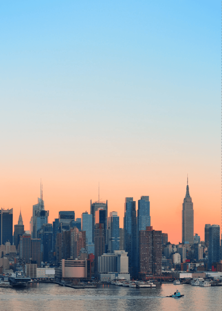 New York Skyline Hudson River - Printree.ch amerika, architektur, bezirk, büro, downtown, finanz, fluss, Foto, geschäft, großstadt, hudson, manhattan, metropole, modern, neu, nyc, panorama, reflexion, reisen, skyline, staat, stadt, stadtbild, urban, usa, wahrzeichen, wasser, wolkenkratzer, york