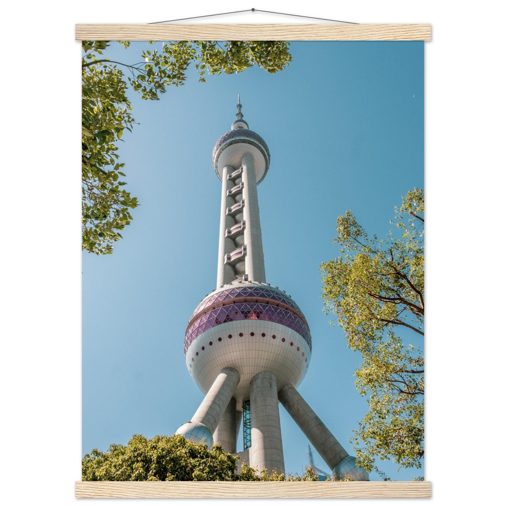 Oriental Pearl Tower - Printree.ch Architektur, Aussichtsplattform, China, Fernsehturm, futuristisch, Kopenhagen, Kultur, moderne Architektur, Oriental Pearl Tower, Shanghai, Skyline, Stadt, Stadtbild, Touristenattraktion, unsplash, Wahrzeichen