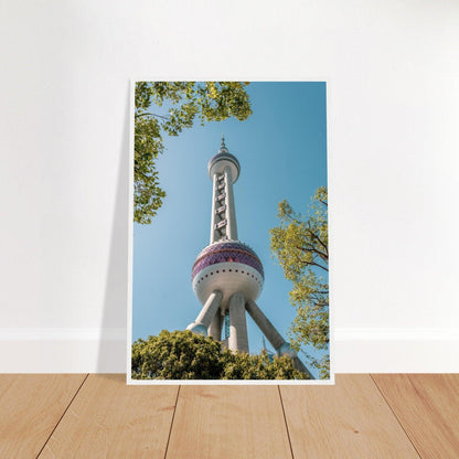 Oriental Pearl Tower - Printree.ch Architektur, Aussichtsplattform, China, Fernsehturm, futuristisch, Kopenhagen, Kultur, moderne Architektur, Oriental Pearl Tower, Shanghai, Skyline, Stadt, Stadtbild, Touristenattraktion, unsplash, Wahrzeichen