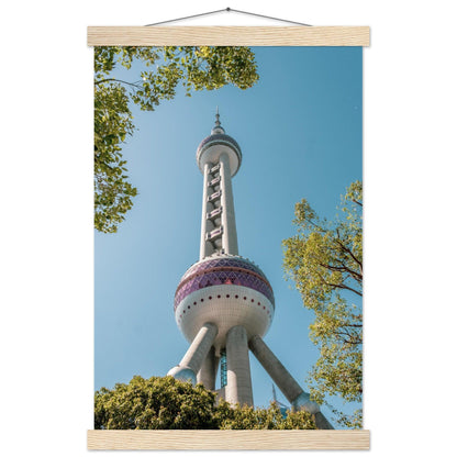 Oriental Pearl Tower - Printree.ch Architektur, Aussichtsplattform, China, Fernsehturm, futuristisch, Kopenhagen, Kultur, moderne Architektur, Oriental Pearl Tower, Shanghai, Skyline, Stadt, Stadtbild, Touristenattraktion, unsplash, Wahrzeichen