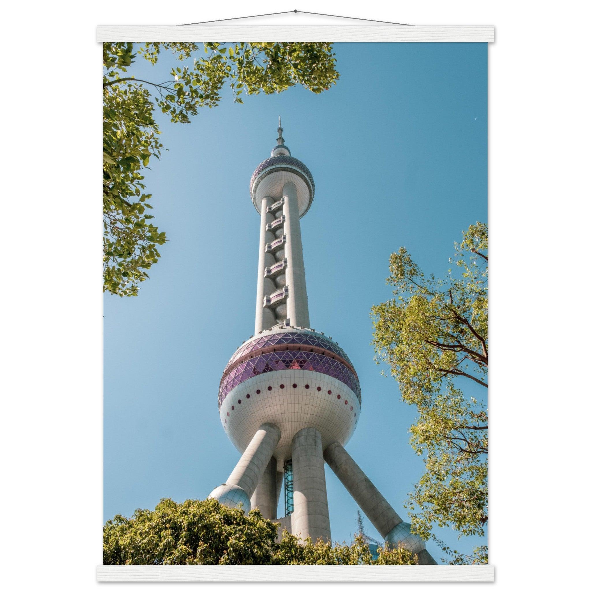 Oriental Pearl Tower - Printree.ch Architektur, Aussichtsplattform, China, Fernsehturm, futuristisch, Kopenhagen, Kultur, moderne Architektur, Oriental Pearl Tower, Shanghai, Skyline, Stadt, Stadtbild, Touristenattraktion, unsplash, Wahrzeichen