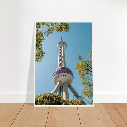 Oriental Pearl Tower - Printree.ch Architektur, Aussichtsplattform, China, Fernsehturm, futuristisch, Kopenhagen, Kultur, moderne Architektur, Oriental Pearl Tower, Shanghai, Skyline, Stadt, Stadtbild, Touristenattraktion, unsplash, Wahrzeichen