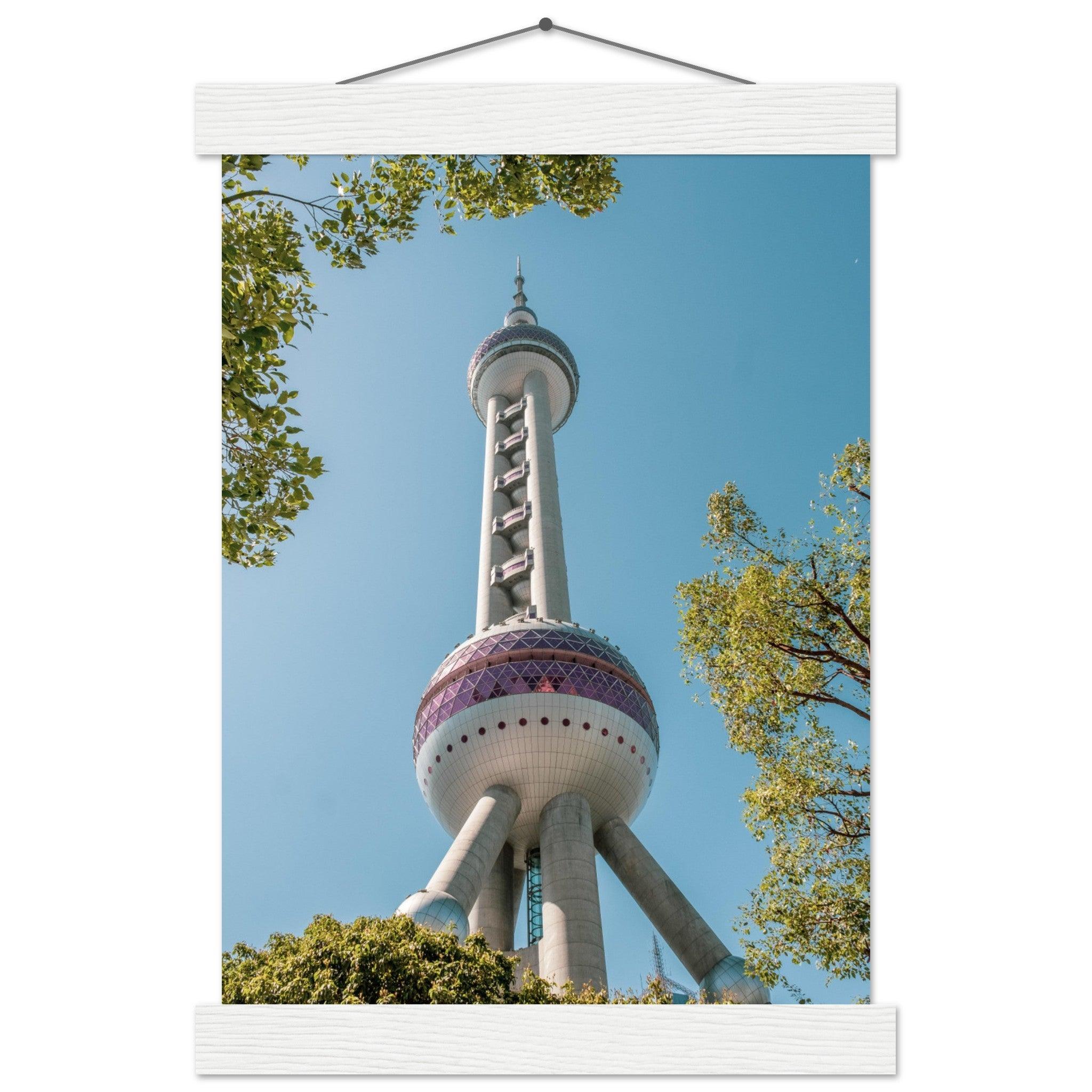 Oriental Pearl Tower - Printree.ch Architektur, Aussichtsplattform, China, Fernsehturm, futuristisch, Kopenhagen, Kultur, moderne Architektur, Oriental Pearl Tower, Shanghai, Skyline, Stadt, Stadtbild, Touristenattraktion, unsplash, Wahrzeichen