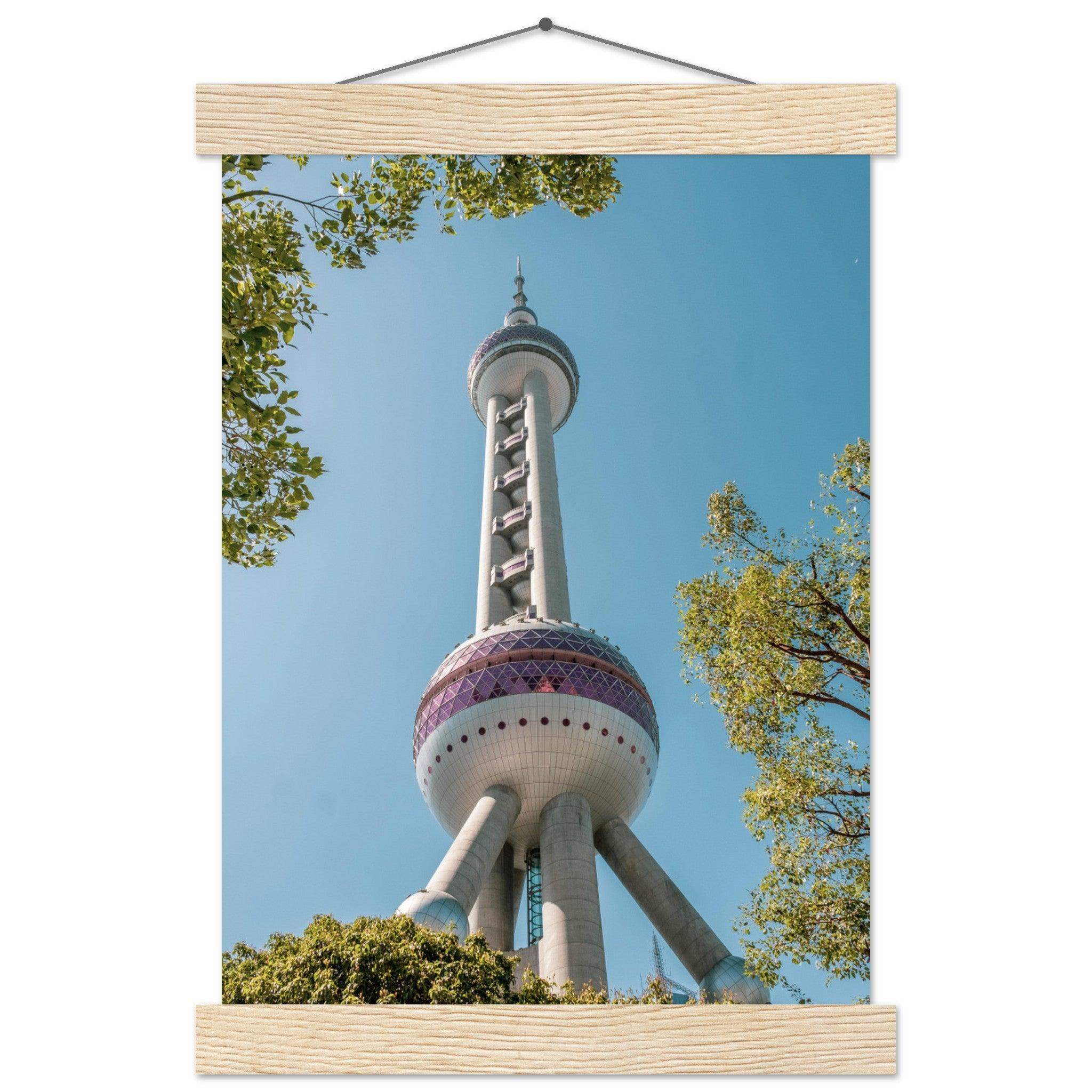 Oriental Pearl Tower - Printree.ch Architektur, Aussichtsplattform, China, Fernsehturm, futuristisch, Kopenhagen, Kultur, moderne Architektur, Oriental Pearl Tower, Shanghai, Skyline, Stadt, Stadtbild, Touristenattraktion, unsplash, Wahrzeichen