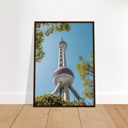 Oriental Pearl Tower - Printree.ch Architektur, Aussichtsplattform, China, Fernsehturm, futuristisch, Kopenhagen, Kultur, moderne Architektur, Oriental Pearl Tower, Shanghai, Skyline, Stadt, Stadtbild, Touristenattraktion, unsplash, Wahrzeichen