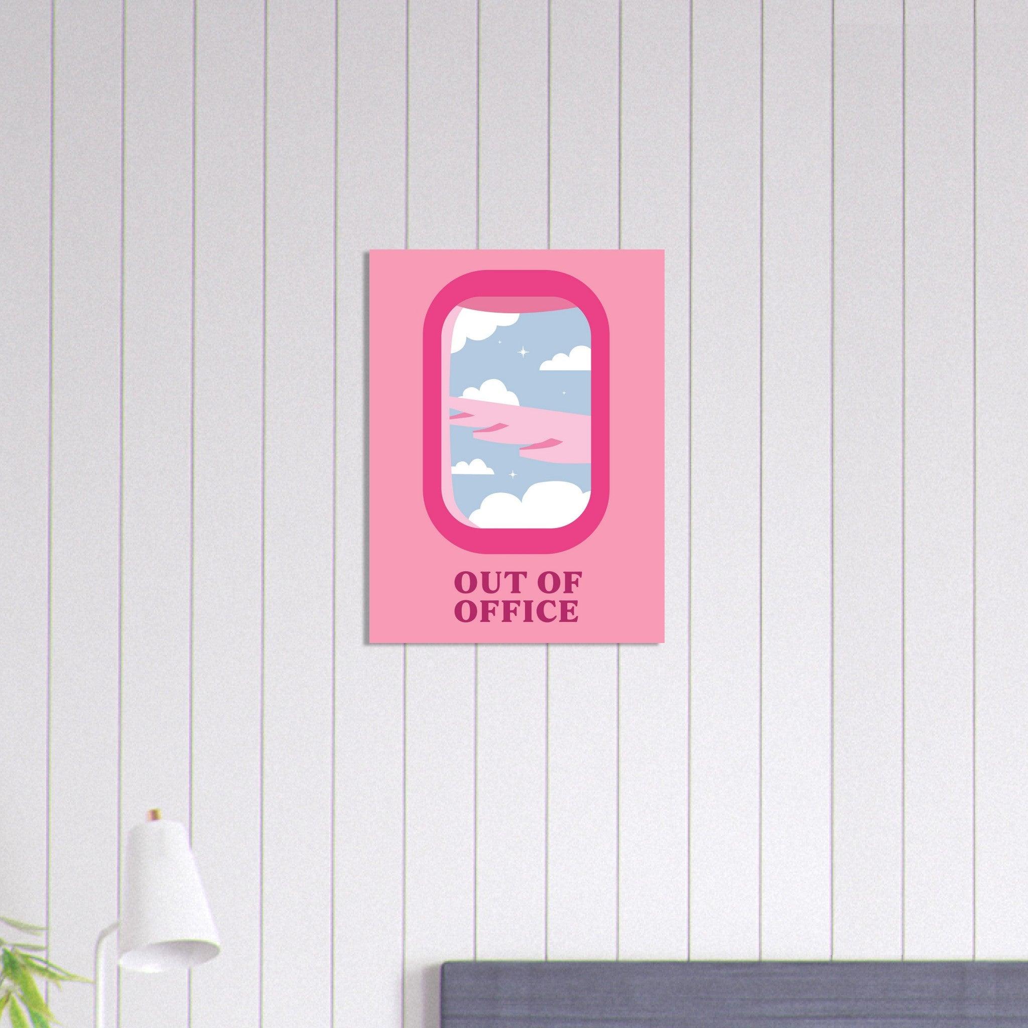 Out of Office - Fröhliche positive Poster - Printree.ch fröhlich, zeitgenössische kunst