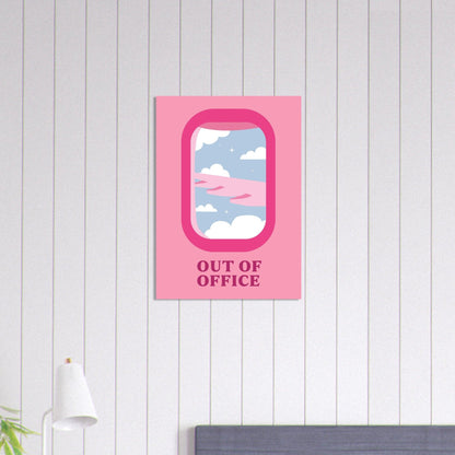 Out of Office - Fröhliche positive Poster - Printree.ch fröhlich, zeitgenössische kunst