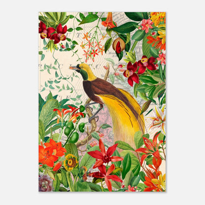 Paradisvogel im Blüten Jungle - Printree.ch kunstschaffende, UTA NAUMANN