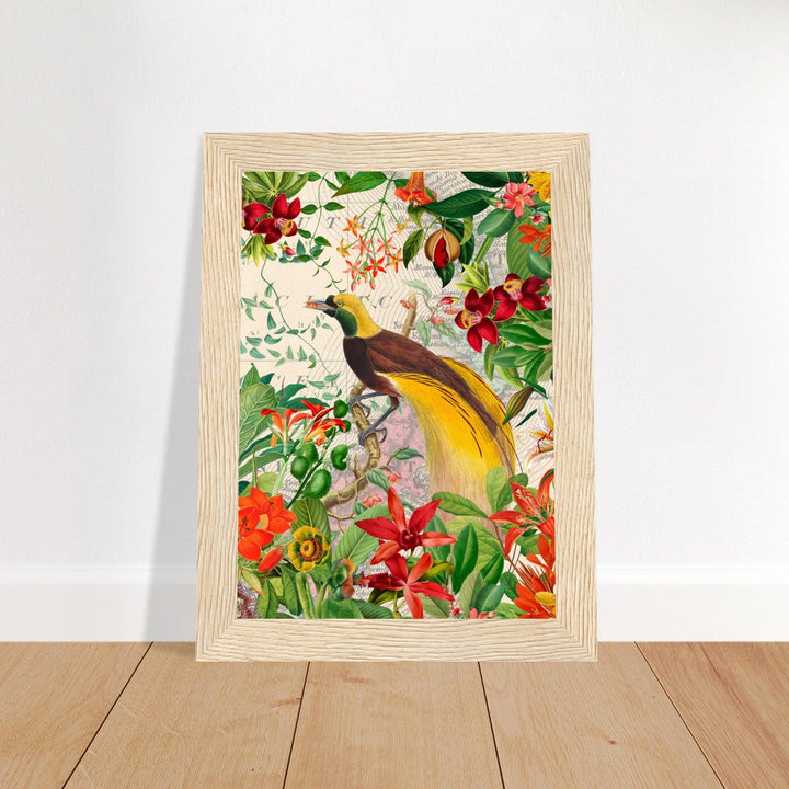 Paradisvogel im Blüten Jungle - Printree.ch kunstschaffende, UTA NAUMANN