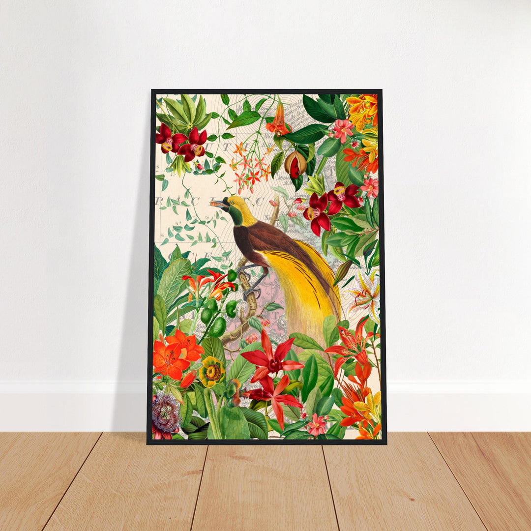 Paradisvogel im Blüten Jungle - Printree.ch kunstschaffende, UTA NAUMANN