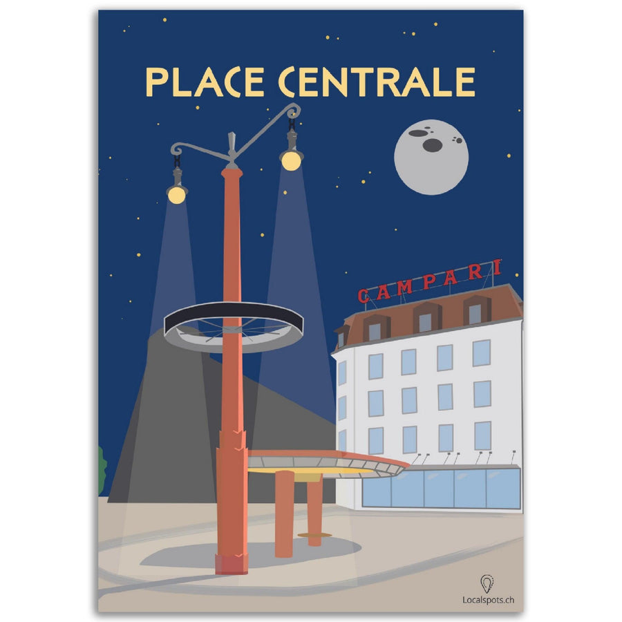 Place Centrale Biel. - Printree.ch Localspot, Minimal, Minimalismus