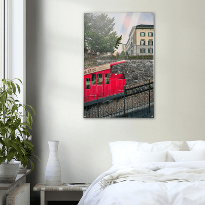 Polybahn - Printree.ch alt, architektur, attraktion, bus, eisenbahn, europa, foto, gebäude, im freien, metall, personenverkehr, polybahn, poster, reise, schweiz, schweizerische eidgenossenschaft, seilbahn, stadt, stadtverkehr, standseilbahn, strasse, städtisch, städtischer transport, tour, tourismus, touristische reise, transit, transport, ubs polybahn, verkehr, wandern, zürich