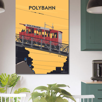 Polybahn - Printree.ch alt, attraktion, eisenbahn, europa, im freien, Localspot, Minimal, Minimalismus, polybahn, schweiz, sehenswürdigkeiten, stadt, stadtbild, strasse, tourismus, transport, ubs polybahn, verkehr, zürich