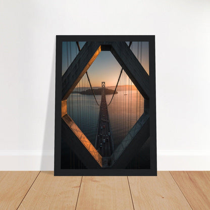 Poster "Stadtbrücke San Francisco - Oakland" - Printree.ch Architektur, Bay Bridge, Brücke, Foto, Fotografie, Kalifornien, Küste, Oakland, Reisen, San Francisco, Stadtbild, unsplash, USA, Verbindung, Verkehr, Wahrzeichen, Überquerung