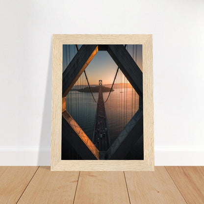 Poster "Stadtbrücke San Francisco - Oakland" - Printree.ch Architektur, Bay Bridge, Brücke, Foto, Fotografie, Kalifornien, Küste, Oakland, Reisen, San Francisco, Stadtbild, unsplash, USA, Verbindung, Verkehr, Wahrzeichen, Überquerung