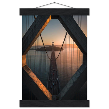 Poster "Stadtbrücke San Francisco - Oakland" - Printree.ch Architektur, Bay Bridge, Brücke, Foto, Fotografie, Kalifornien, Küste, Oakland, Reisen, San Francisco, Stadtbild, unsplash, USA, Verbindung, Verkehr, Wahrzeichen, Überquerung