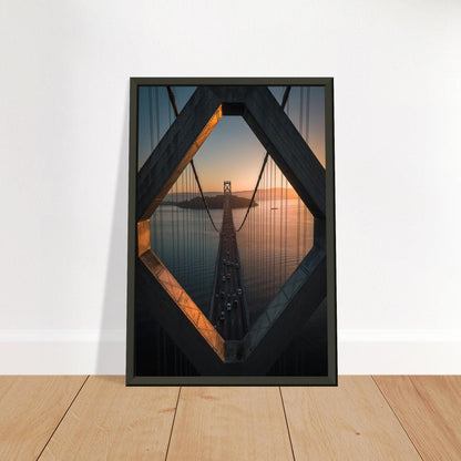 Poster "Stadtbrücke San Francisco - Oakland" - Printree.ch Architektur, Bay Bridge, Brücke, Foto, Fotografie, Kalifornien, Küste, Oakland, Reisen, San Francisco, Stadtbild, unsplash, USA, Verbindung, Verkehr, Wahrzeichen, Überquerung