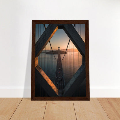 Poster "Stadtbrücke San Francisco - Oakland" - Printree.ch Architektur, Bay Bridge, Brücke, Foto, Fotografie, Kalifornien, Küste, Oakland, Reisen, San Francisco, Stadtbild, unsplash, USA, Verbindung, Verkehr, Wahrzeichen, Überquerung