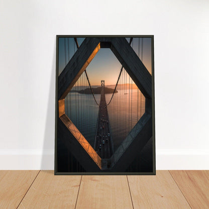 Poster "Stadtbrücke San Francisco - Oakland" - Printree.ch Architektur, Bay Bridge, Brücke, Foto, Fotografie, Kalifornien, Küste, Oakland, Reisen, San Francisco, Stadtbild, unsplash, USA, Verbindung, Verkehr, Wahrzeichen, Überquerung