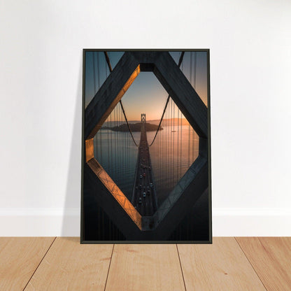 Poster "Stadtbrücke San Francisco - Oakland" - Printree.ch Architektur, Bay Bridge, Brücke, Foto, Fotografie, Kalifornien, Küste, Oakland, Reisen, San Francisco, Stadtbild, unsplash, USA, Verbindung, Verkehr, Wahrzeichen, Überquerung