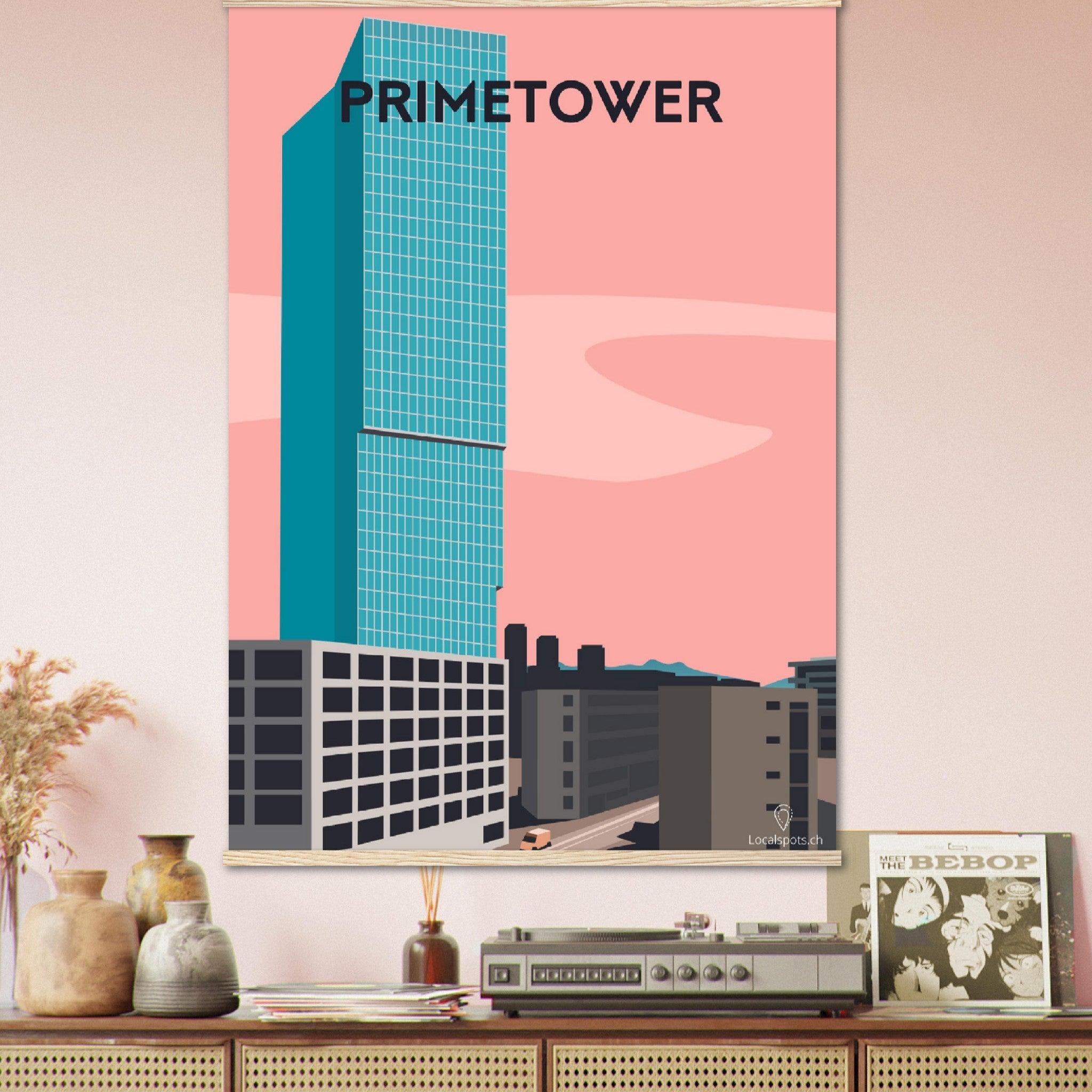 Primetower - Printree.ch alt, blau, blick, europa, europäisch, Localspot, Minimal, Minimalismus, reise, schweiz, stadt, stadtbild, tourismus, tourist, urban, wahrzeichen, zürich