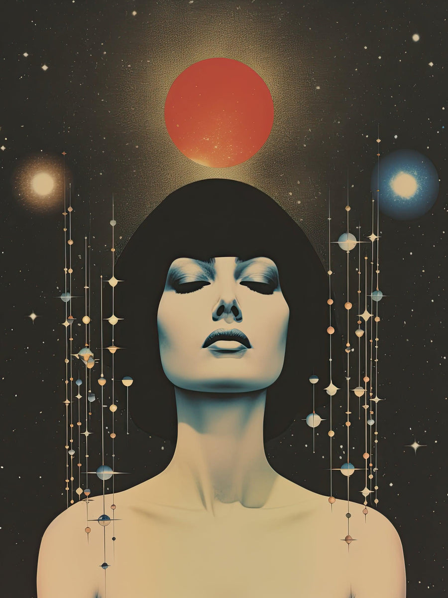 Retro Surreal Collage Kunst2 - Printree.ch Poster