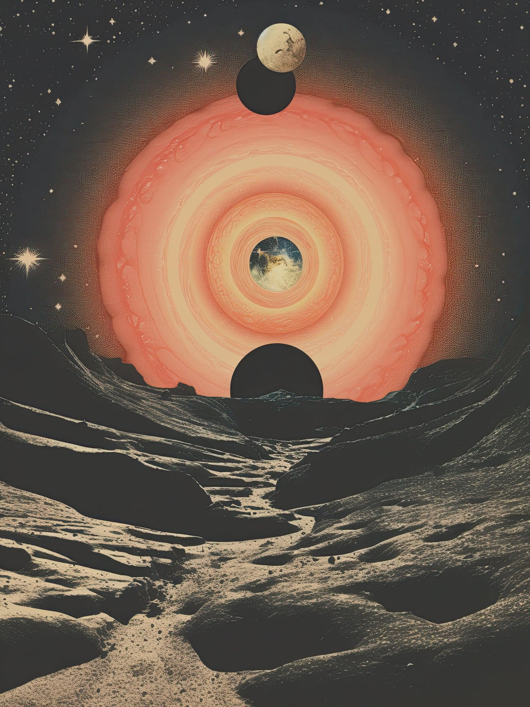 Retro Surreal Collage Kunst52 - Printree.ch astronomie, Futurismus, Mysteriös, Mystisch, Poster, retro