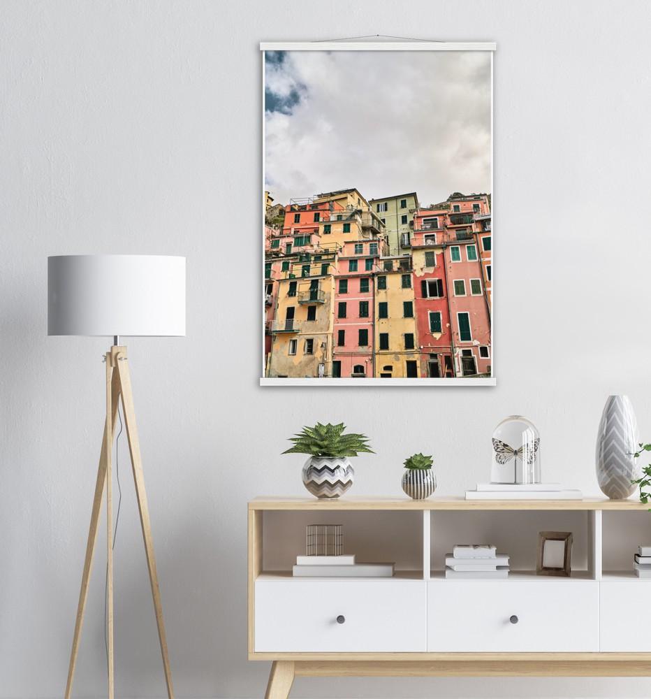 Riomaggiore - Printree.ch architektur, boot, bunt, cinque, dorf, einfachschweizer, europa, exklusiv, Foto, Fotografie, haus, italien, italienisch, klippe, küste, landschaft, manarola, meer, mittelmeer, natur, ozean, Poster, reise, Reisen, riomaggiore, schön, seelandschaft, sommer, stadt, strand, terre, tourismus, tourist, urlaub, wahrzeichen, ziel