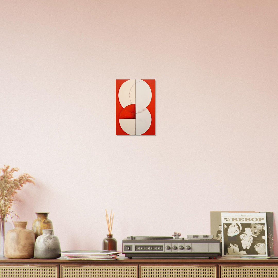 Rote Symetrie - Printree.ch abstrakt, dekoration, display, hintergrund, Japan, japanisch, modern, pflanze, podium