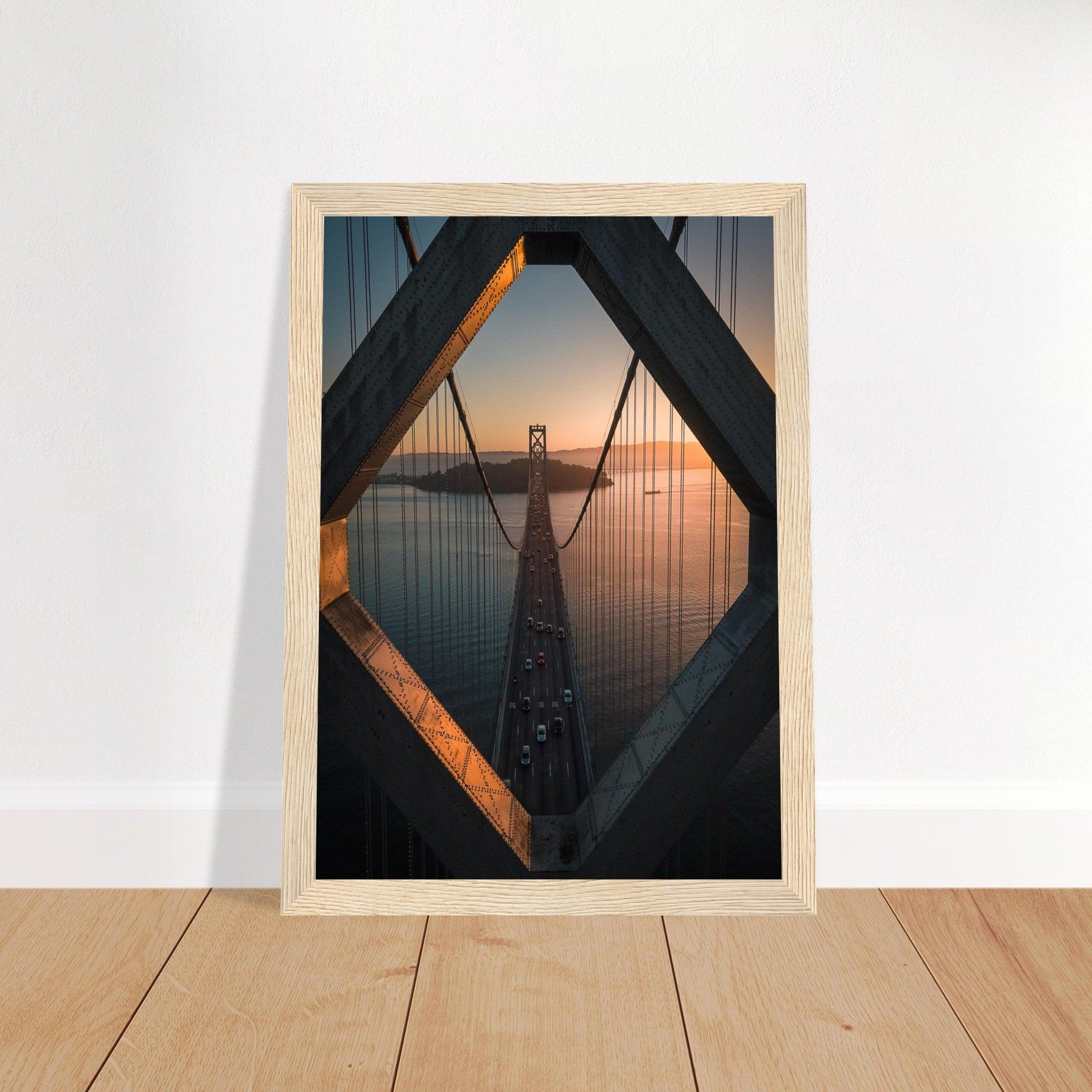 San Francisco - Oakland Bay Bridge - Printree.ch Architektur, Bay Bridge, Brücke, Foto, Fotografie, Kalifornien, Küste, Oakland, Reisen, San Francisco, Stadtbild, unsplash, USA, Verbindung, Verkehr, Wahrzeichen, Überquerung