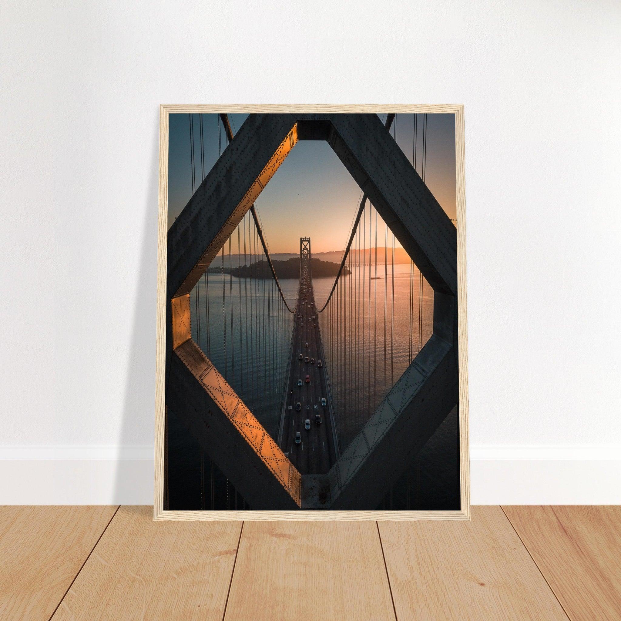 San Francisco - Oakland Bay Bridge - Printree.ch Architektur, Bay Bridge, Brücke, Foto, Fotografie, Kalifornien, Küste, Oakland, Reisen, San Francisco, Stadtbild, unsplash, USA, Verbindung, Verkehr, Wahrzeichen, Überquerung