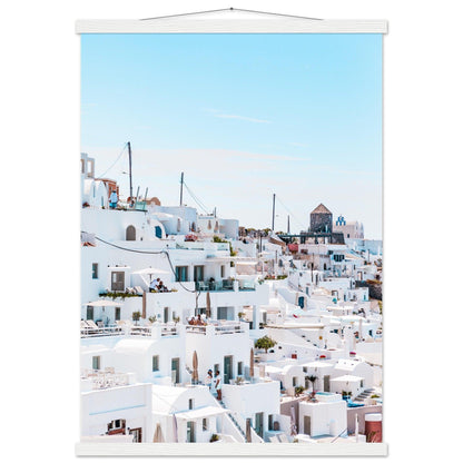 Santorini Schönheitsposter - Printree.ch Caldera, Foto, Fotografie, Griechenland, Insel, Kykladen, Oia, Reisen, Santorini, Sonnenuntergang, unsplash, Urlaub, Vulkan, weiße Häuser, Ägäis