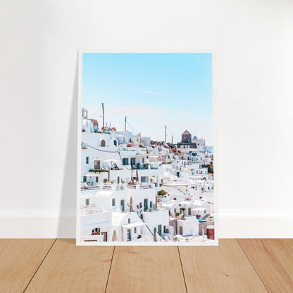 Santorini Schönheitsposter - Printree.ch Caldera, Foto, Fotografie, Griechenland, Insel, Kykladen, Oia, Reisen, Santorini, Sonnenuntergang, unsplash, Urlaub, Vulkan, weiße Häuser, Ägäis