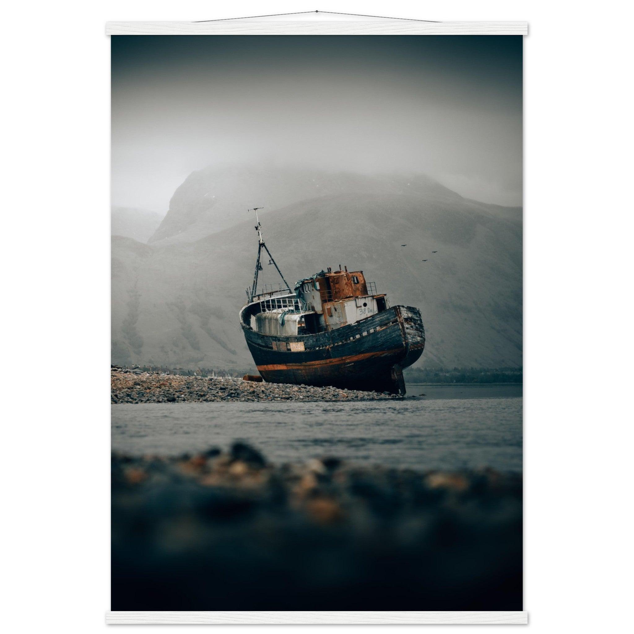 Schiffswrack in Schottland - Printree.ch Foto, Fotografie, Geschichte, Küste, maritimes Erbe, Meereslandschaft, Reisen, Schiffswrack, Schottland, Sehenswürdigkeit, unsplash, Unterwasserwelt, Wracktauchen