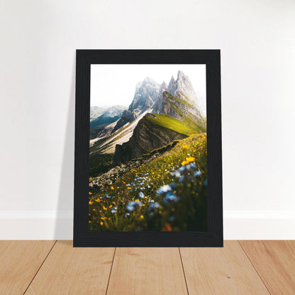 Seceda Naturposter - Printree.ch Alpen, Aussichtspunkt, Berglandschaft, Dolomiten, Foto, Fotografie, Italien, Natur, Ortisei, Panorama, Reisen, Seceda, Skifahren, unsplash, Wanderung