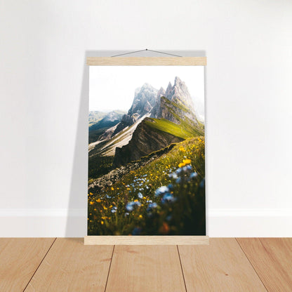 Seceda Naturposter - Printree.ch Alpen, Aussichtspunkt, Berglandschaft, Dolomiten, Foto, Fotografie, Italien, Natur, Ortisei, Panorama, Reisen, Seceda, Skifahren, unsplash, Wanderung