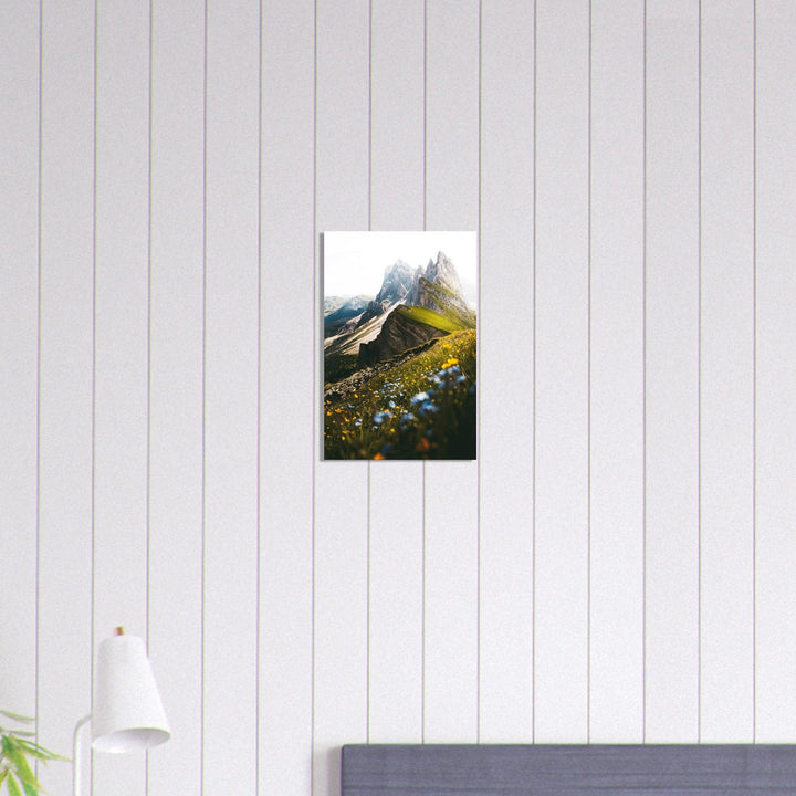 Seceda Naturposter - Printree.ch Alpen, Aussichtspunkt, Berglandschaft, Dolomiten, Foto, Fotografie, Italien, Natur, Ortisei, Panorama, Reisen, Seceda, Skifahren, unsplash, Wanderung