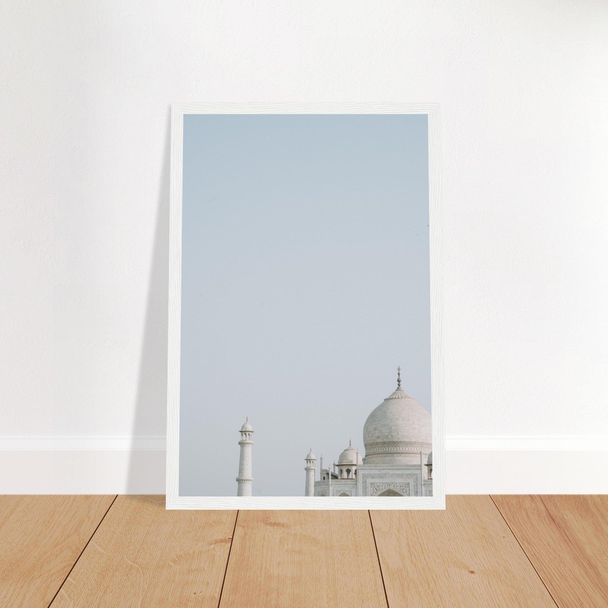 Taj Mahal Poster: Zeitlose Schönheit - Printree.ch Agra, Architektur, Foto, Fotografie, Garten, Grabmal, Indien, Liebe, Marmor, Monument, Reisen, Sonnenaufgang, Symmetrie, Taj Mahal, UNESCO-Welterbe, unsplash