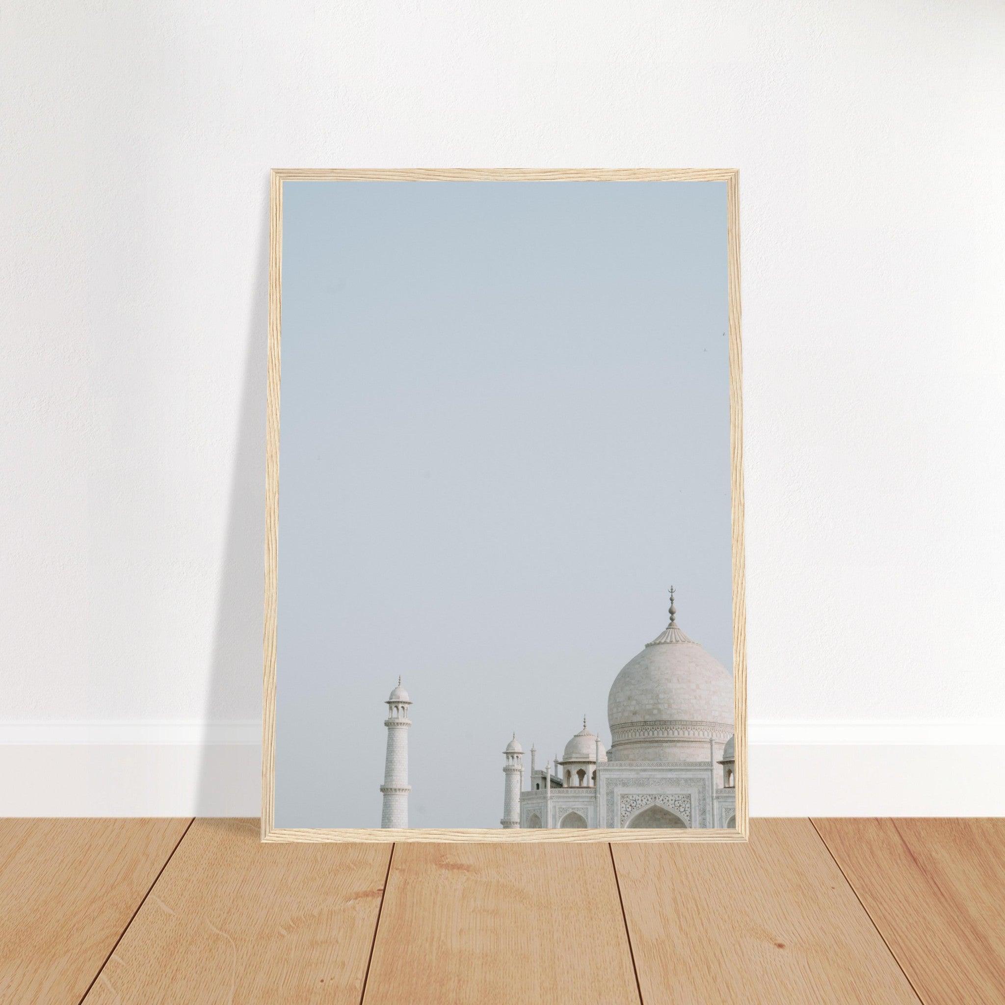 Taj Mahal Poster: Zeitlose Schönheit - Printree.ch Agra, Architektur, Foto, Fotografie, Garten, Grabmal, Indien, Liebe, Marmor, Monument, Reisen, Sonnenaufgang, Symmetrie, Taj Mahal, UNESCO-Welterbe, unsplash