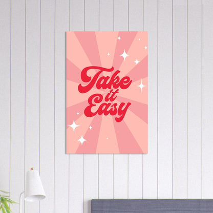 Take it easy - Fröhliche positive Poster - Printree.ch fröhlich, zeitgenössische kunst