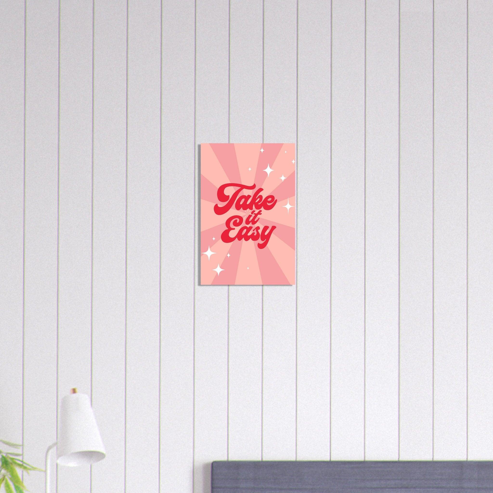 Take it easy - Fröhliche positive Poster - Printree.ch fröhlich, zeitgenössische kunst