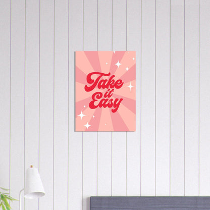 Take it easy - Fröhliche positive Poster - Printree.ch fröhlich, zeitgenössische kunst