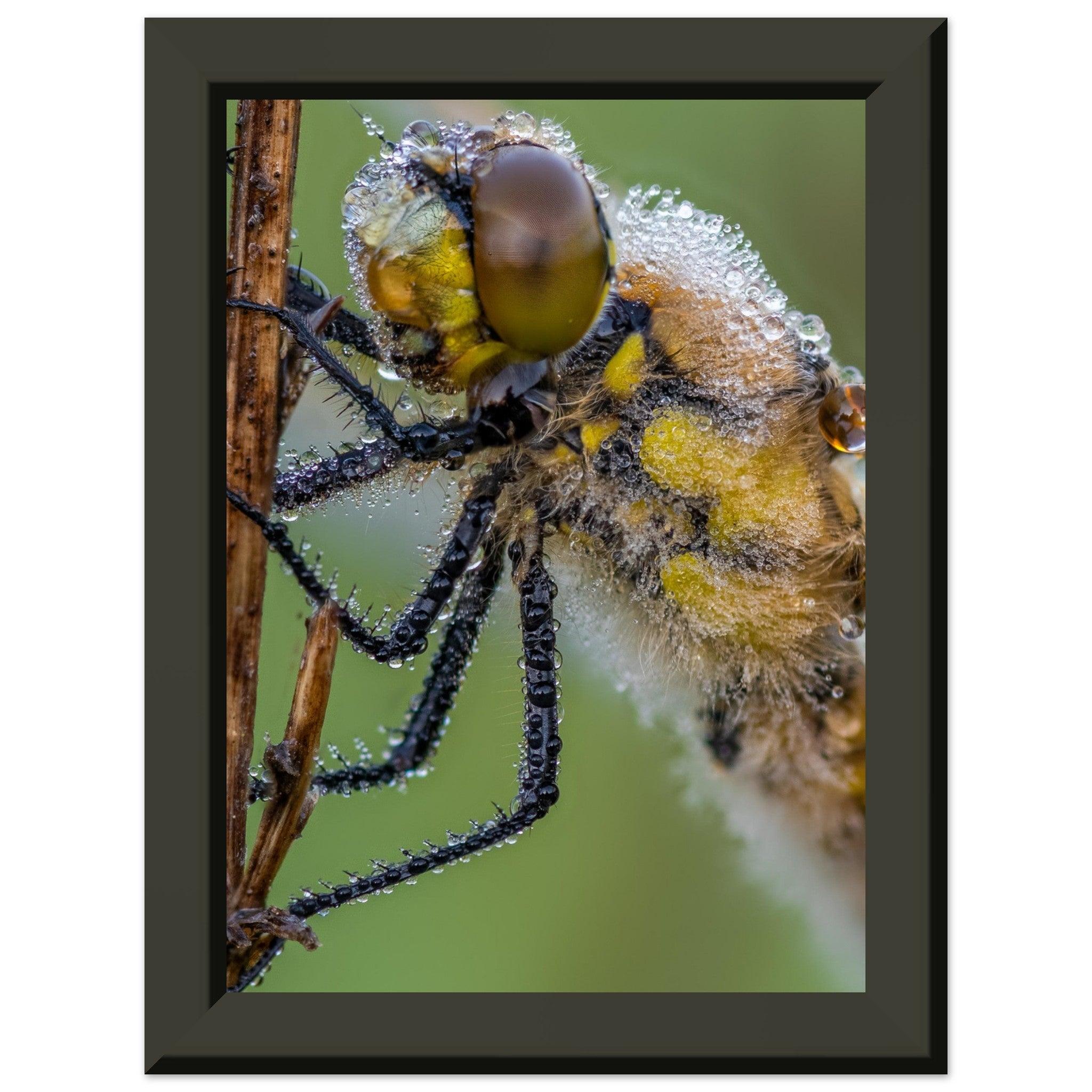 Taufrische Vierfleck Libelle - Printree.ch Auge, Blume, Eleganz, Erfrischend, Farbe, farbig, Fauna, Fliege, Fotografie, Fotografieenthusiasten, Frühling, grün, im Freien, Insekt, Kleine Insekten, Käfer, Liebe zum Detail, Makro, Makrofotografie, Morgenglanz, Nahaufnahme, Natur, Naturliebhaber, Naturwunder, natürlich, Pflanze, Schweizer Natur, schön, Sommer, Tau, Tautropfen, Tierwelt, Tilmann Schnyder, Umwelt, Vierfleck Libelle, wild, Zartheit, Zauberhaft